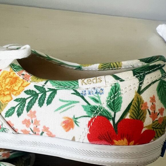 Keds x Rifle Paper Co Champions Botanical Garden Party Canvas Lace Sneakers 6.5 - Picture 6 of 10